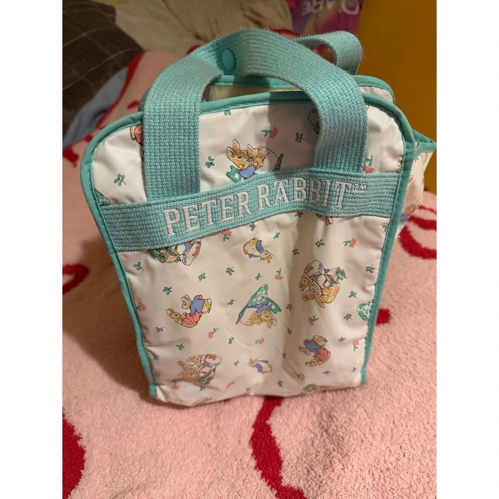 Vintage Peter Rabbit Enfamil Insulated Bottle Lunch Bag Blue Beatrix Potter 11x9